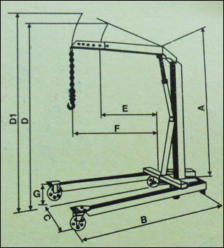 Folding Floor Cranes