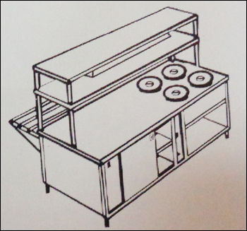 Bain Marie Glass Counter