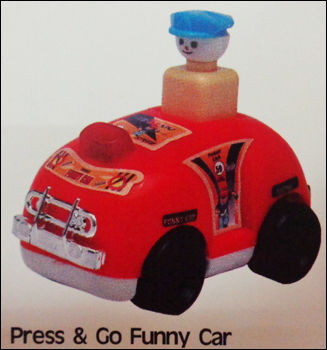 Press And Go Funny Car Toys