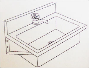 Single Sink (Wall Mounted)