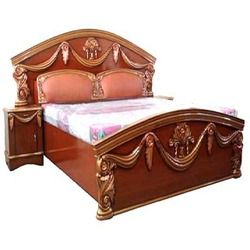 Wooden Double Beds - High Grade Wood, Queen Size Design | Robust Quality, Trendy Style