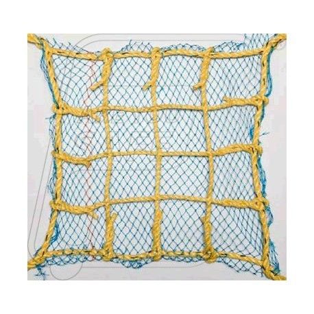 Safety Net - Cord & Boarder Rope 12 mm Diameter, 10x3 Meter Yellow & Blue Overlay Net | Ideal for Fall Prevention & Debris Protection