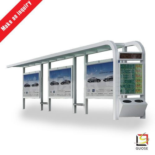 Bus Shelter With Advertising Light Box