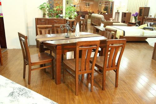 Oax Solid Wood Dining Room Table Set