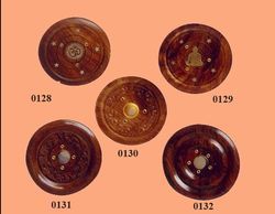 Vaah Wooden Round Incense Holders