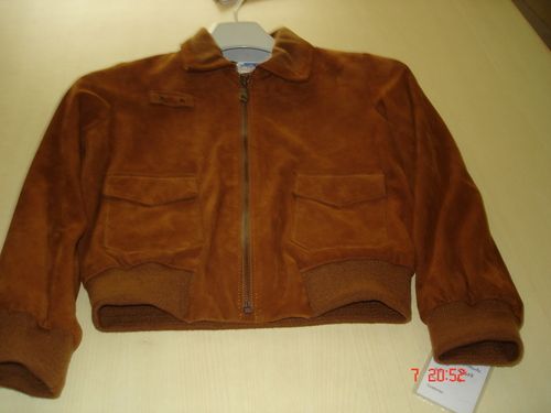 Kids Brown Leather Jacket