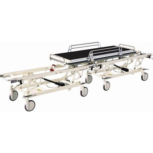 Patient Transfer Trolley Bed - Size 2100x850x615-935 mm | Easy Mobility, User Friendly Operation, Effective Performance