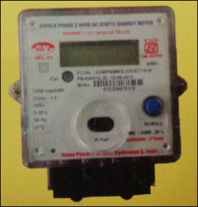 Single Phase Energy Meters