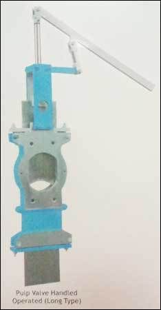 Long Type Pulp Valve Handled Operated