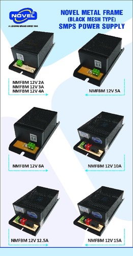 नोवेल मेटल फ्रेम SMPS पावर सप्लाई (ब्लैक मेश टाइप)