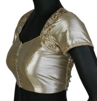 Designer Blouse In Antique Silver