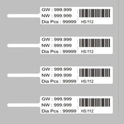 Barcode Printable Dumbbells