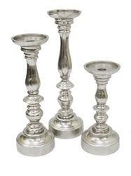 Nickel Candle Holder Set