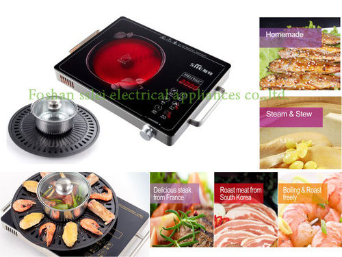 Infrared Electric Ceramic Heater With Integrated Instant Boiling And Roasting Pot