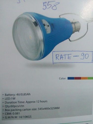 LED Rechargeable Bulb