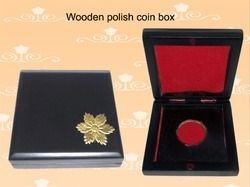 Wooden Polish Coin Box