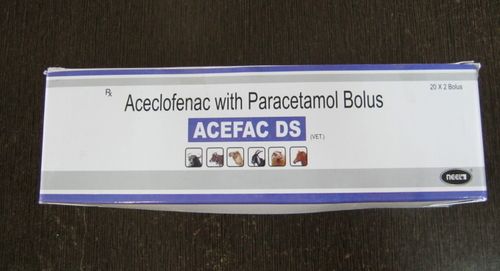 Aceclofenac With Paracetamol Bolus Tablets