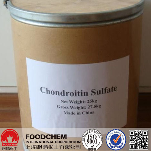 Chondroitin Sulfate - 90%-100.5% Assay, White to Light Yellow Powder, Marine Bovine Blend, GMP, DMF, HALAL, ISO Certified