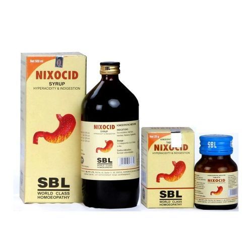 Nixocid Syrup And Tablet Homeopathic - Combo For Acidity And Indigestion