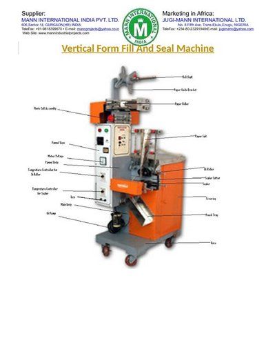 Vertical Form Fill Seal Machine - Stainless Steel, Heat Sealable Laminated Film, 350 mm Max Roll Width | Filling Accuracy +/- 2.0%, Pneumatic SMC Components, PID Temperature Control