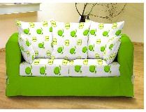 Green Print Sofa Cover