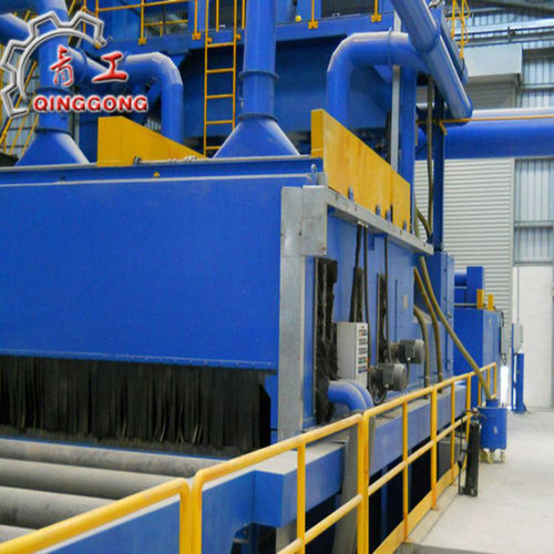 Roller Conveyor Shot Blasting Machine - 600 to 5000 mm Width, Up to 7.5 m/min Speed | Optimal Blast Results for Metal Sheets, Beams, Pipes, and Slabs