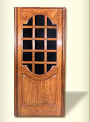 Silver Deluxe French Wood Panel Door (Op-521)