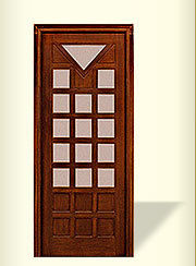 Glass & Wood Panel Door (Op-555)