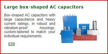 Large Box-shaped AC Capacitors