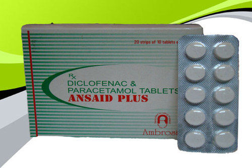 Ansaid Plus Tablets (Diclofenac Sodium 50Mg + Paracetamol 500Mg)