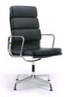 High Comfort Black Revolving Leather Office Chair