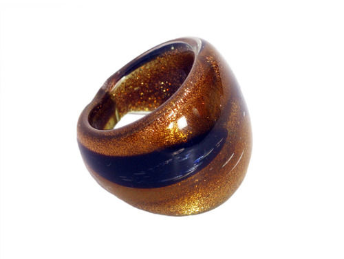 Murano Type Fancy Glass Ring