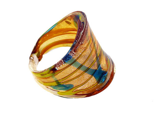 Murano Type Glass Ring