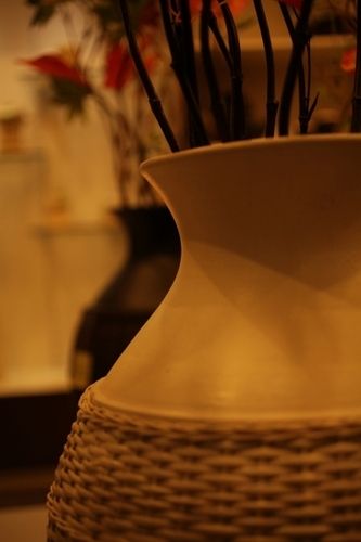 Terracota Pot with Rattan