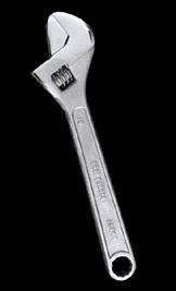 Adjustable Wrenches (Chrome Plated / Black Finish)