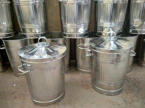 Galvanized Dustbin