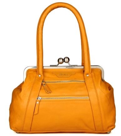 Bright Yellow Leather Bag