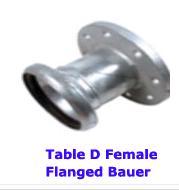 Table D Female Flanged Bauer