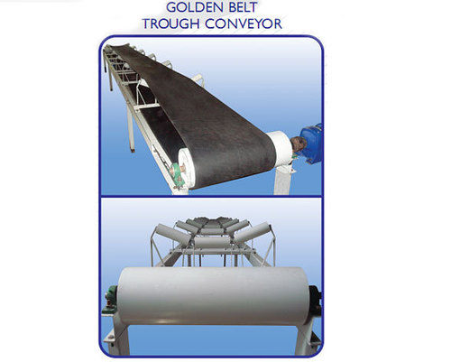 Trough Conveyors - Heavy-Duty Design for Bulk Material Handling | Food Grade Quality Belts, Custom Length Options