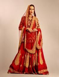 Buff Brown Wedding Fish Cut Lehenga