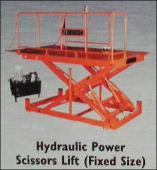 Hydraulic Power Scissors Lift Fixed Size