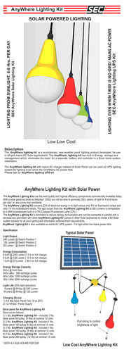 Lighting Kit with Solar Power