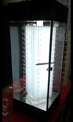 Pen Revolving Display Showcase With LED Light