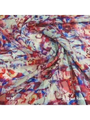 Tamanna Printed Viscose Sparkle Satin Fabric