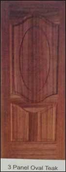 3 Panel Oval Teak Doors