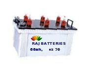 12 v / 66 ah RAJ Tubular Batteries