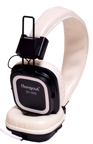 Hangout HO-009 Wired Headphones (White)