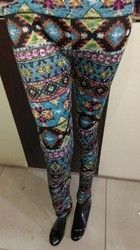 Printed Acro Wool Lycra Leggings