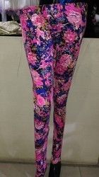 Printed Cotton Polyester Lycra Leggings