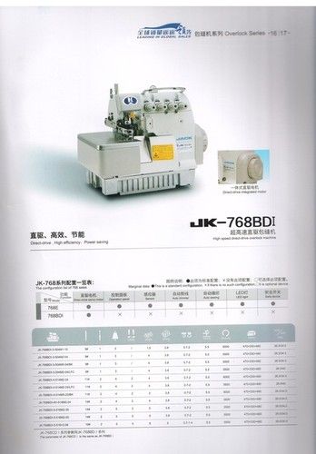 Jack Overlock Machine - High-Quality Raw Material , Ideal for Seamless Stitching